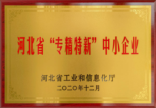 恭喜我公司入選河北省第五批“專(zhuān)精特新”中小企業(yè)